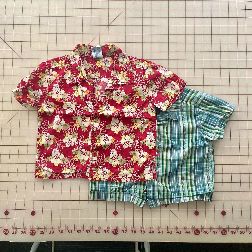 Pair of 2 toddler button-ups